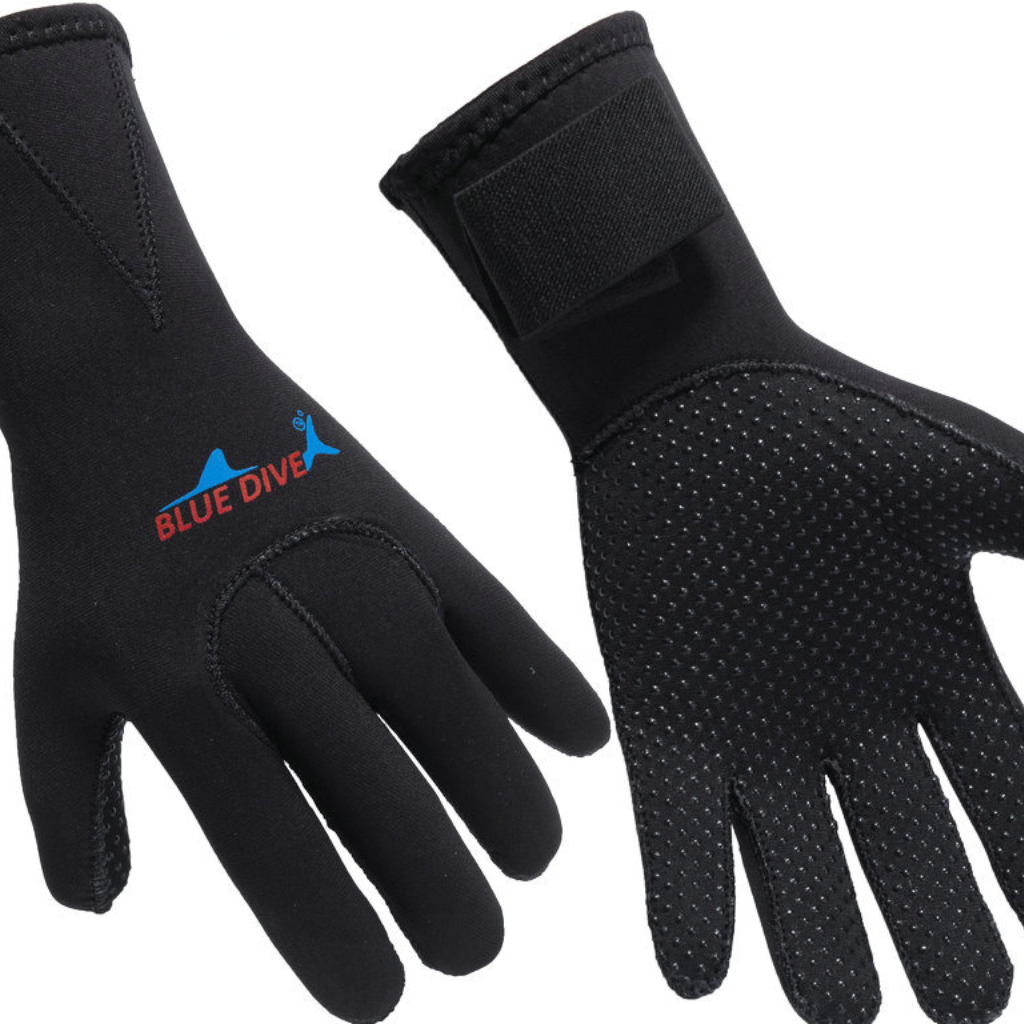 3Mm Neopreen Duiken Handschoenen Warme Handschoenen Scuba Dive Handschoenen Snorkelen Apparatuur Anti Scratch Keep Warm Wetsuit: Black / S