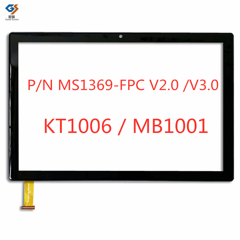 10,1 Zoll 2,5D Glas P/N MS1369-FPC V2.0 /V3.0 Tablet KT1006 Kapazitiver Touchscreen Digitizer Sensor Für Moderness MB1001