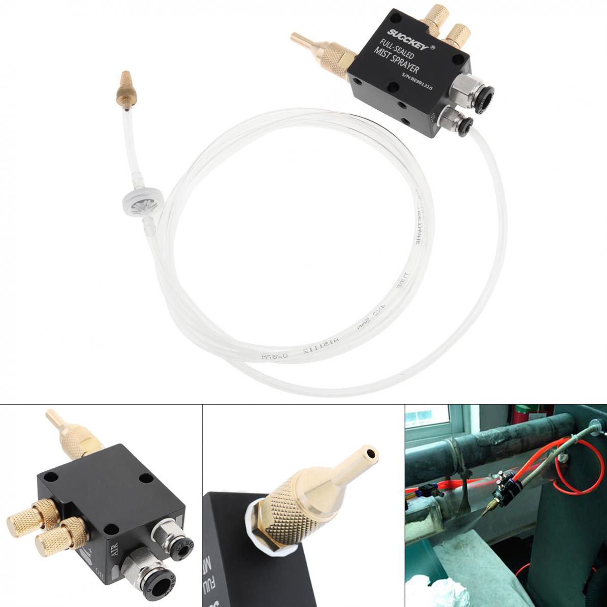 Precisie Mist Koelvloeistof Smering Spray Systeem Met 1.5M Flexibele Pijp En Terugslagklep Metalen Snijden Graveren Cooling Machine