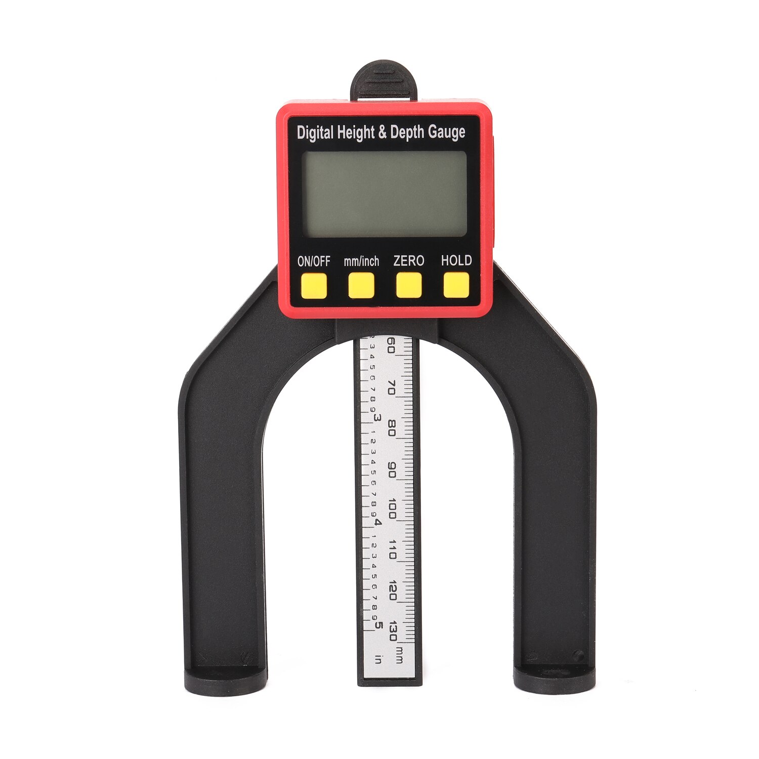 0-80Mm Lcd Digitale Hoogte Diepte Gauge Digitale Loopvlak Hoogte Meten Remklauwen Met Magnetische Voeten Tafels Houtbewerking Meten tool