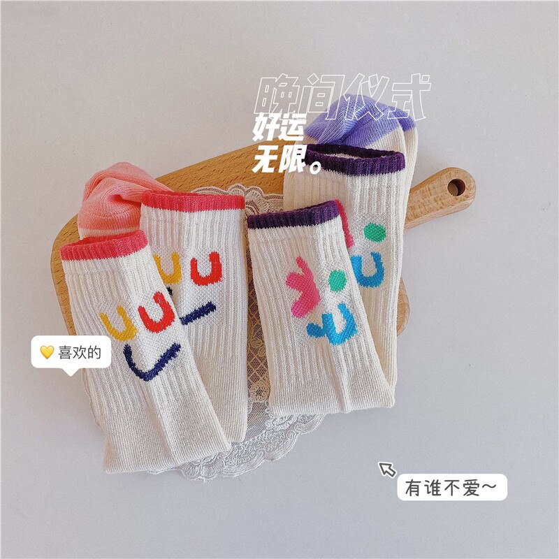 Koreanische freundlicher Socken Für Mädchen Frühling Und Sommer Ausdruck Serie Für Jungen Freie Größe freundlicher Gekämmte Baumwolle Socken