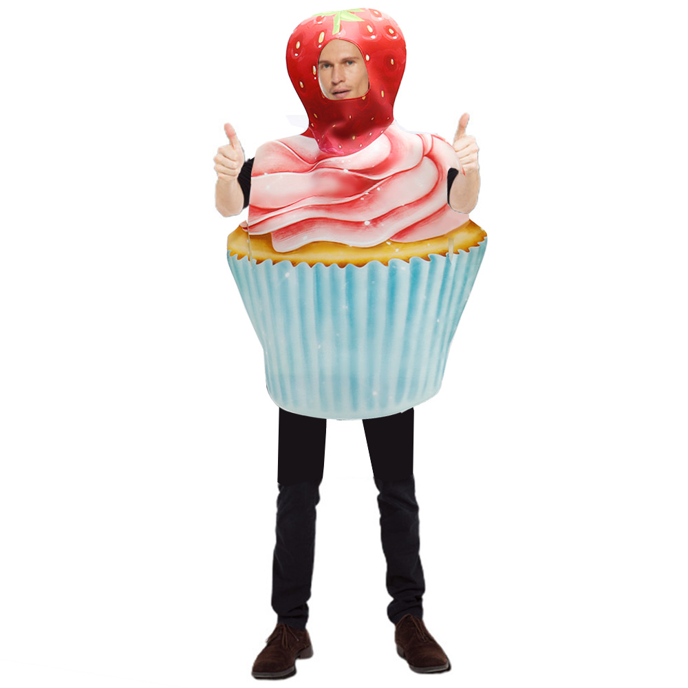 Costumi di halloween per donne divertenti cibo delizioso abbigliamento cosplay abbigliamento accessori per festa di compleanno torta costume: Default Title