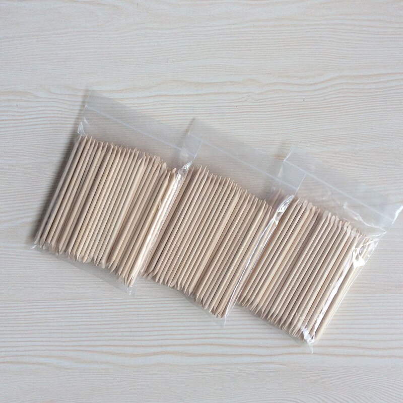 Useful Orange Wood Sticks 50pcs/lot Cuticle Pusher Remover Manicure Pedicure Care Tool Nail Art Decorations