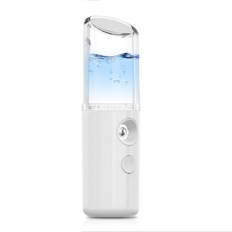 Portable 300ml Humidifier USB Ultrasonic Dazzle Cup Aroma Diffuser Cool Mist Maker Air Humidifier Purifier with Romantic Light: Lipstick white