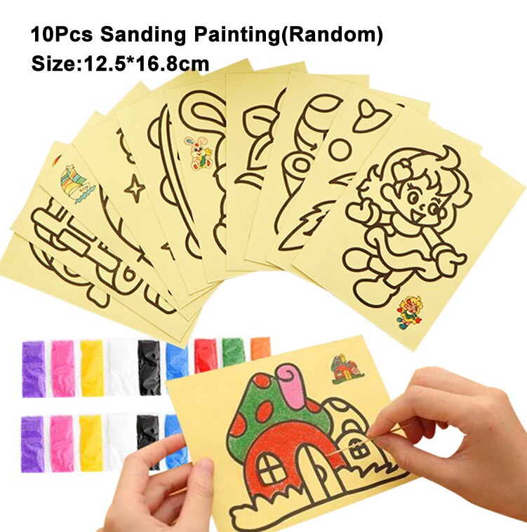 Bambini Giochi Di Disegno Set Pittura Del Mestiere Giocattoli Educativi di Apprendimento Precoce Giochi Di Disegno Per I Bambini di compleanno Regalo Di Natale GYH: 10Pcs M SH