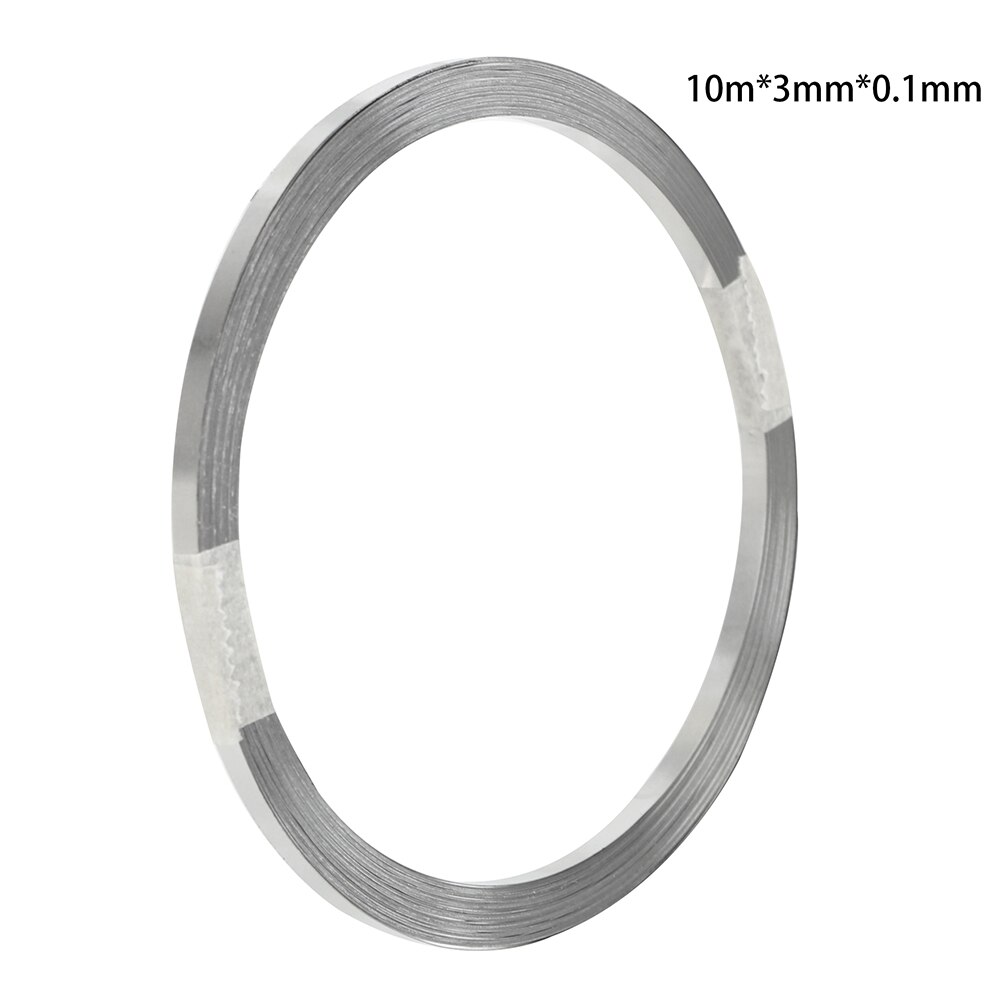 FORAUTO 10m Length 0.1mm Thick Battery Nickel Band 18650 Li-ion Battery Belt Connection Spot Welding Nickel Plate Connect: 3mm