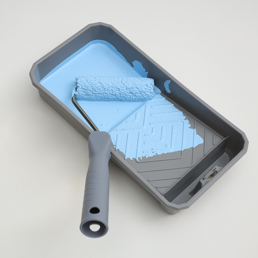 4-delige set voordelige verfbakken met 3 wegwerpvoeringen voor gemakkelijke en tijdbesparende snelle constructie.