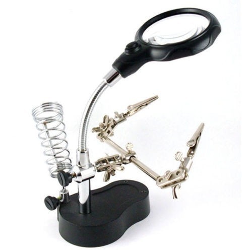 MG16129-A LED Clamp Soldering Iron Stand Helping H... – Grandado