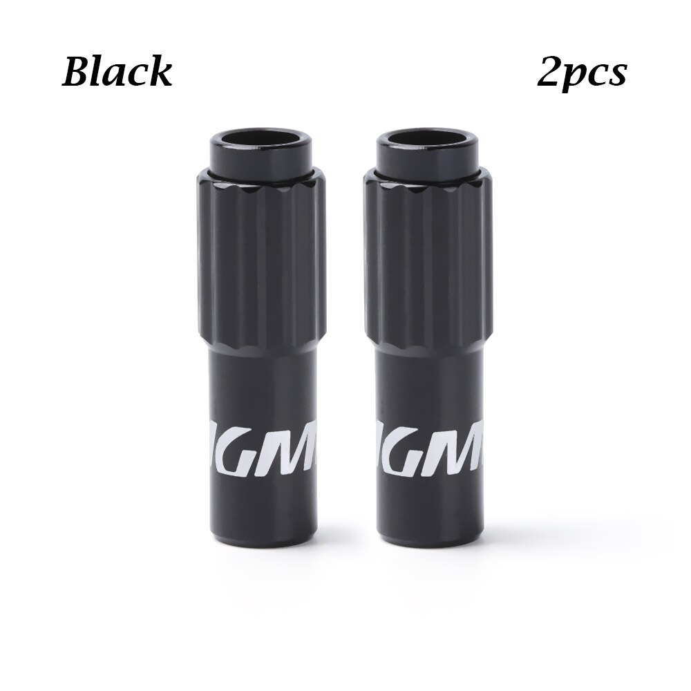 1/2 pièces route vélo manette de vitesse câble ligne pièces ajuster boîtier bouchons Micro réglable vis vtt vélo frein câble changement de vitesse connecteur: 2pc black