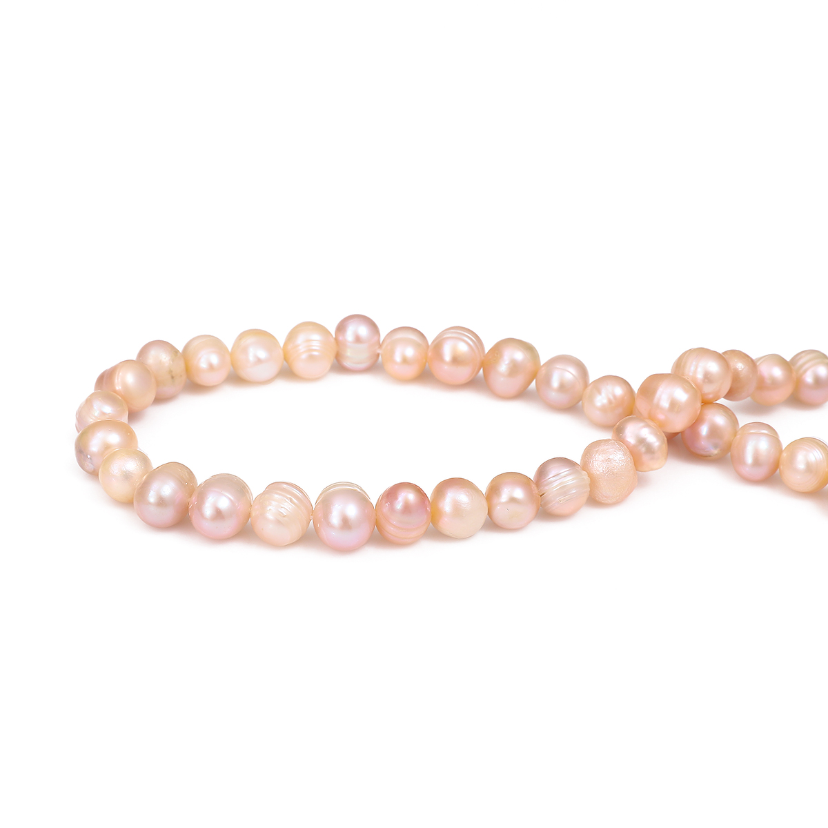 10 stk. naturlige ferskvandsperler barok uregelmæssige perler til gør-det-selv elegant smykkefremstilling øreringe armbånd halskæde tilbehør: Hvid / 6mm