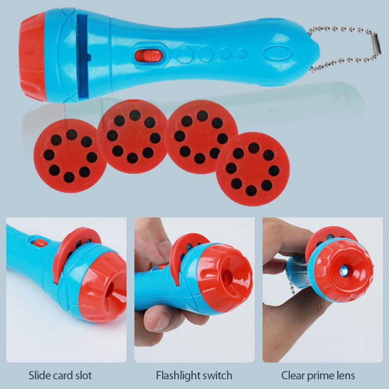 Baby Bed Speelgoed Zaklamp Projector Lamp Vroeg Onderwijs Voorschoolse Slaap Licht Verjaardag Kerstcadeaus Klassieke Speelgoed