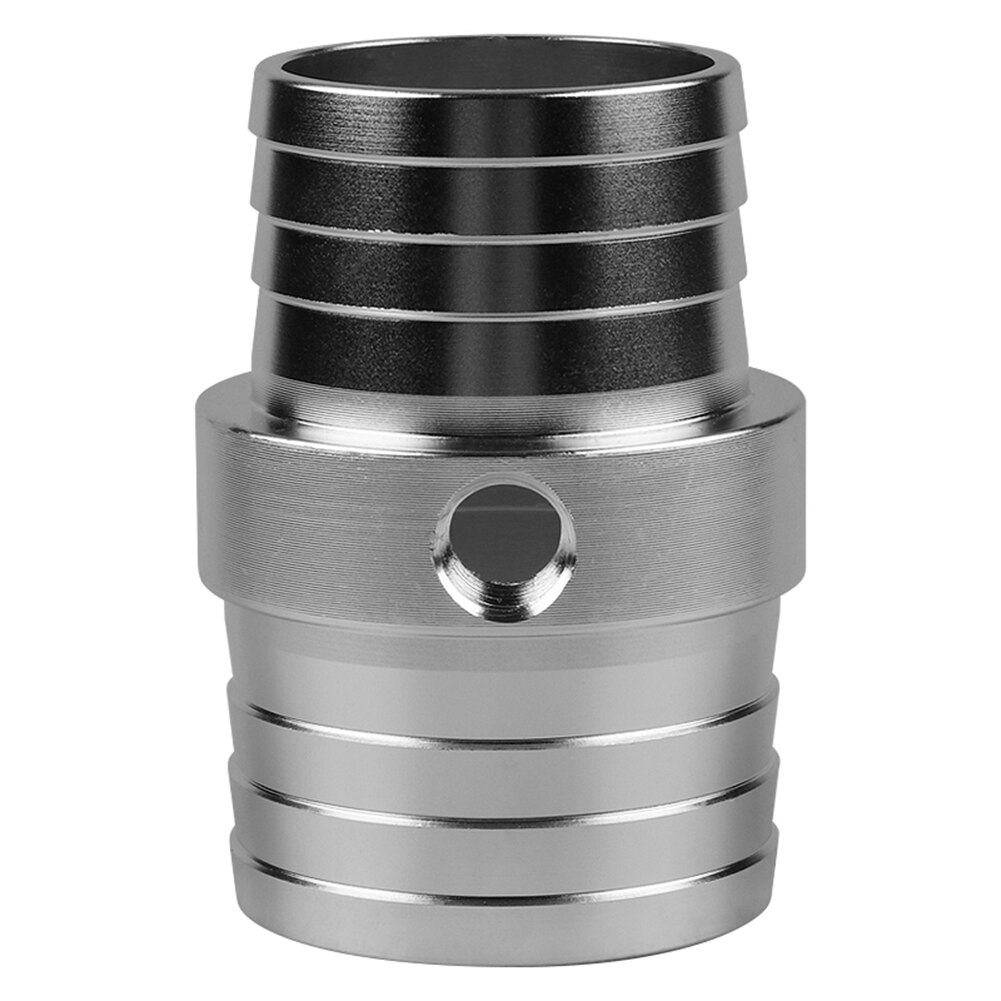 1-1/2 to 1-3/4 inch Billet Aluminum Top Radiator Hose Barb Coupler with 1/8 inch NPT Port Steam Tube Adapter for LS Swap