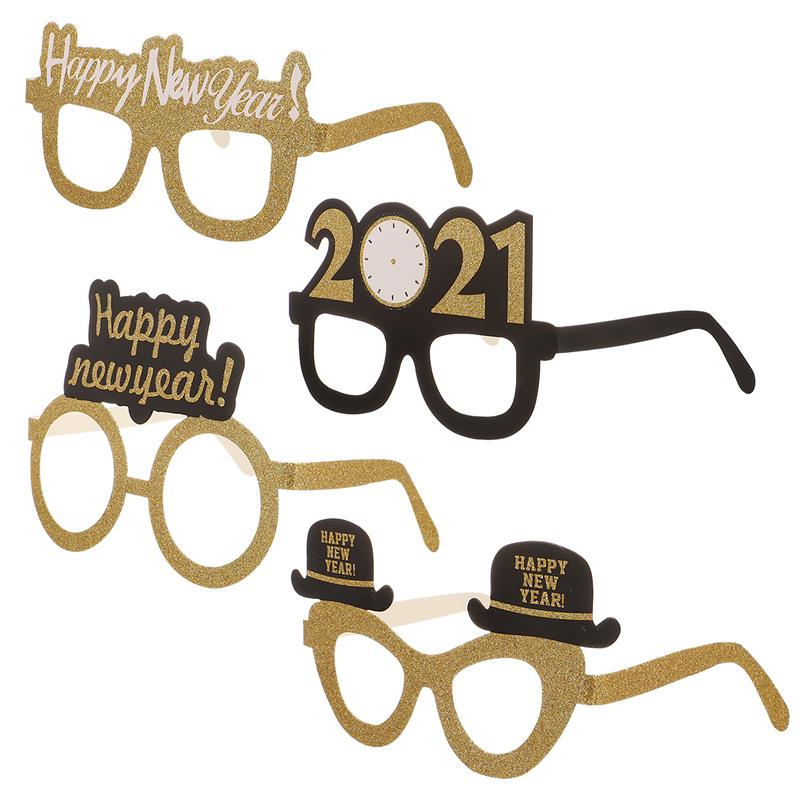 12pcs Photo Props Eye-catching Paper Picture Shooting Props Selfie Props Photo Props for Home Happy Year Party Indoor