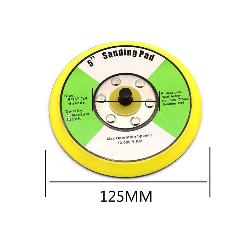 1-6 inch Polishing Sander Backer Plate Napping Hook Loop Sanding Disc Pad FivePears