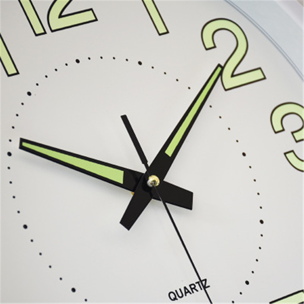 Luminous Wall Clock Silent Quartz Wall Clocks Digital Hanging Horloges Bedroom Glowing Watch Living Room Decor 12 Inch