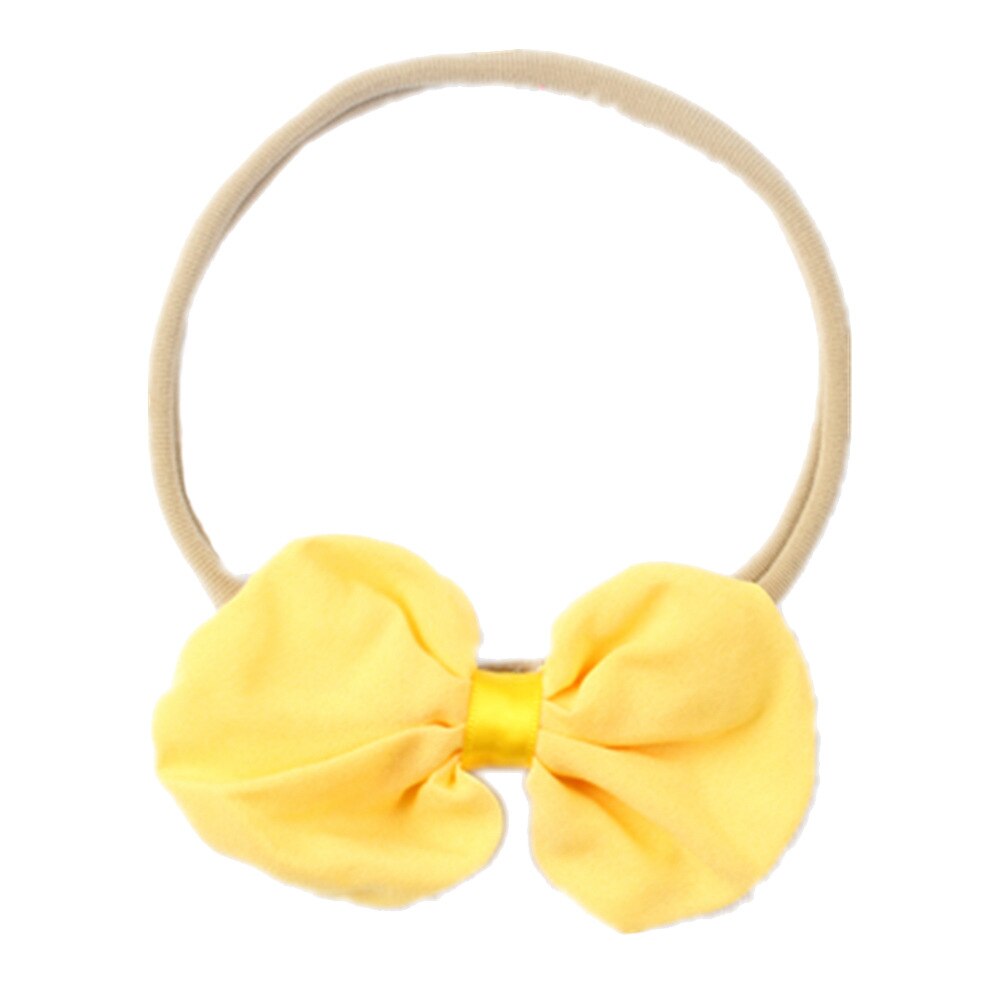Schattige kinderhoofdband voor meisjes, mooie strikken voor haar, strikken voor haar, accessoires voor meisjes, babyhoofdbanden: Geel