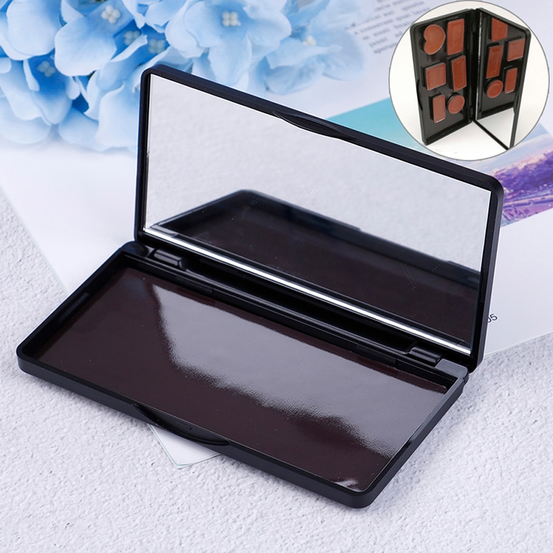 1Pc Grids Potten Schoonheid Geglazuurd Lege Magnetische Eyeshadow Palette Glitter Makeup Doseren Box