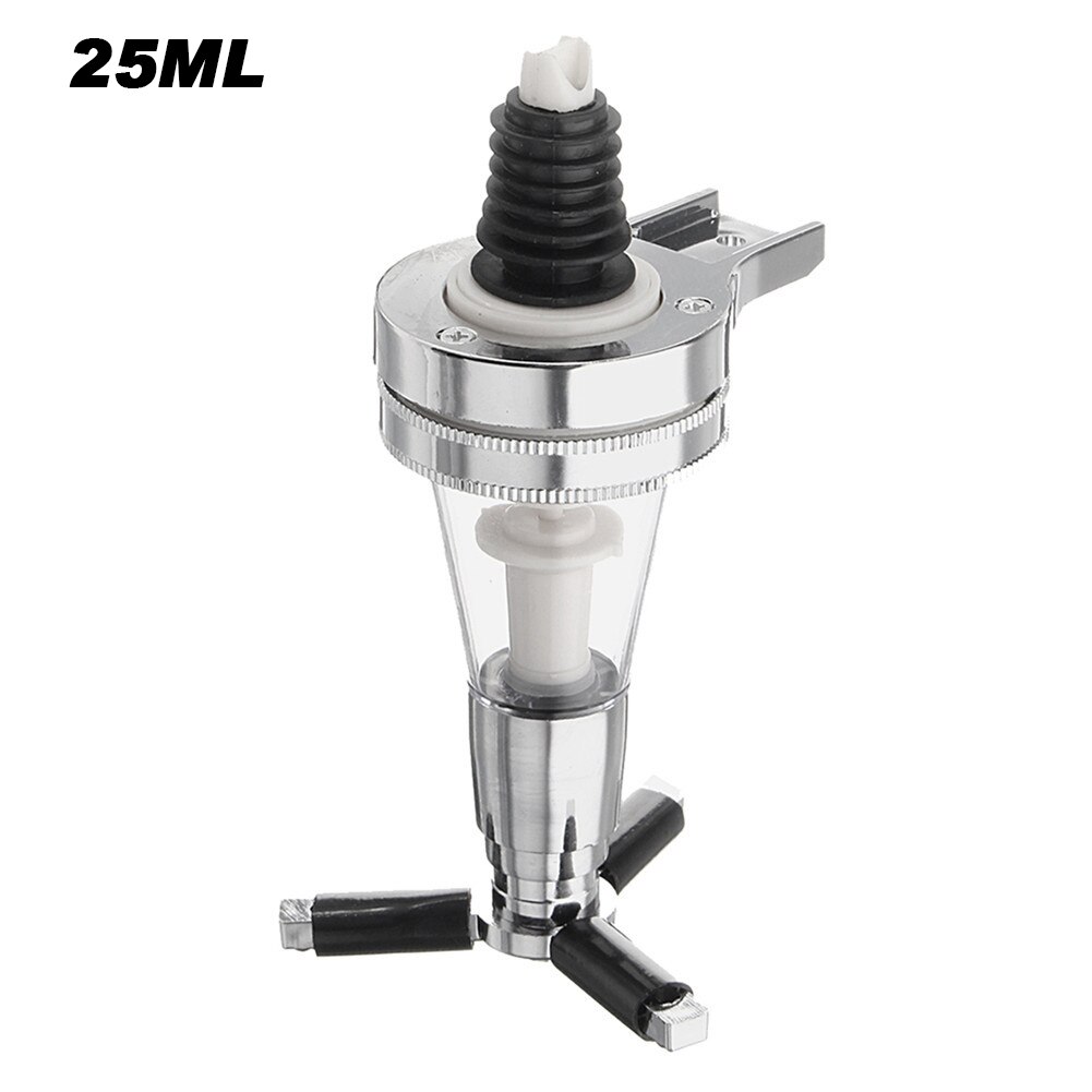 Botella portátil de 25ml/30ml/45ml, herramienta para el hogar, dosificador de Alcohol de tiro rápido para bebidas y cócteles: White