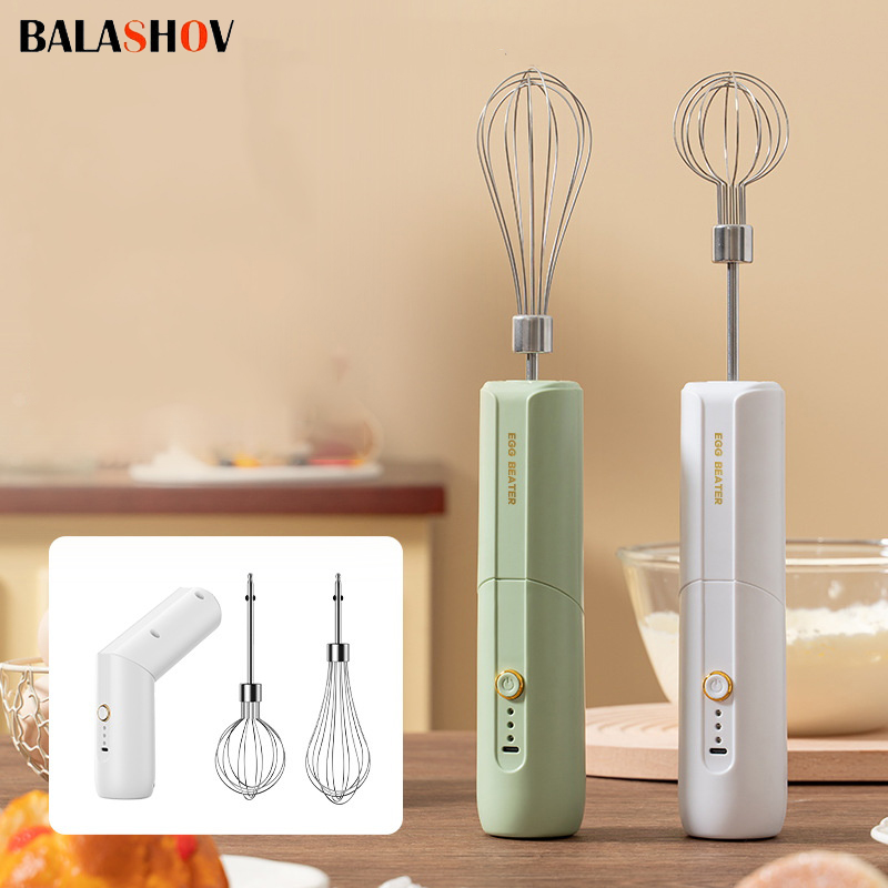 Mezclador de alimentos eléctrico portátil plegable, batidor automático de huevos, mantequilla, crema, batidor Vertical, batidora de mano inalámbrica para cocina