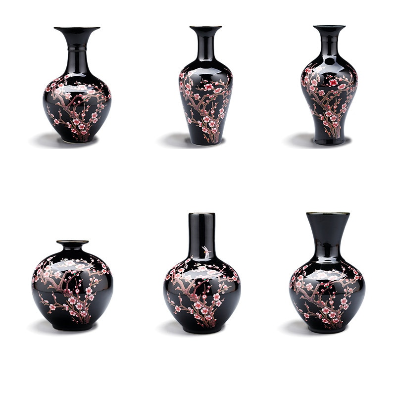 Jingdezhen kinesisk keramik vase ornamenter dekoration hjem stue bord møblering håndværk hotel kontor desktop figurer kunst