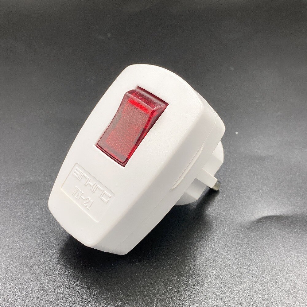 Germany Schuko Rewireable Power Plug Wih on-off Power Swtich 250V 10A EU CEE 7/7 Standard Adapter Receptacle Connector