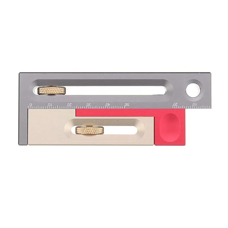 Three-Color Sliding Table Saw Slot Adjuster Mobile Measuring Block Length Compensation Woodworking Tool