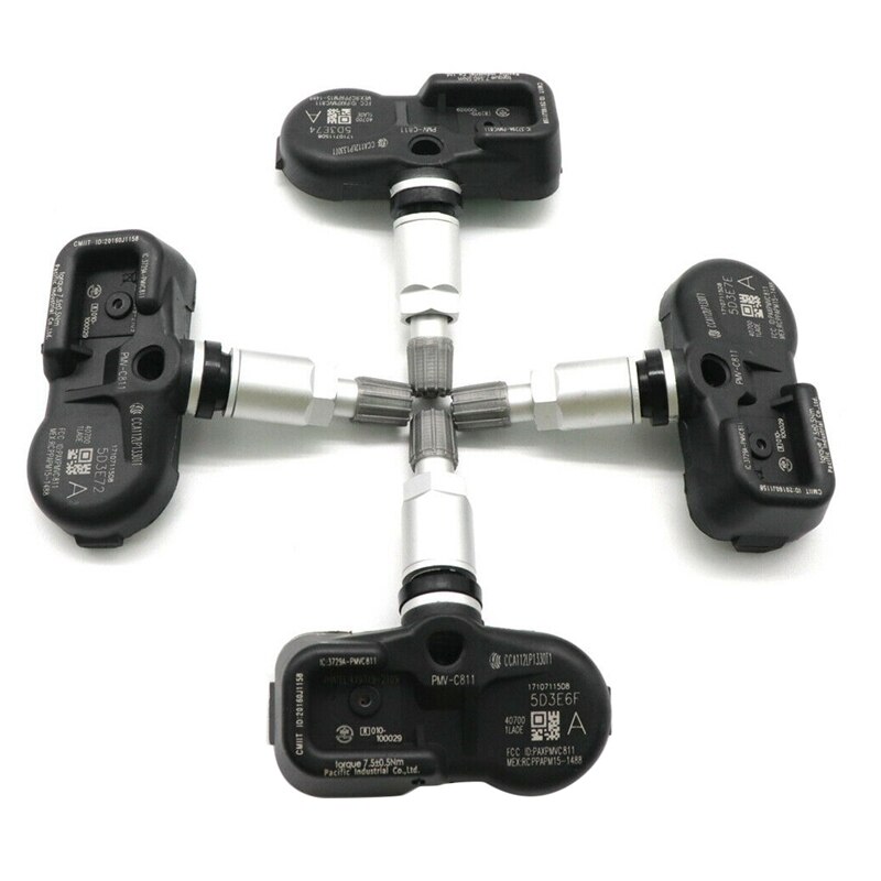 4Pcs Tpms 40700-1LA0E Band Band Pressure Monitoring Sensor Voor Nissan 370Z Infiniti Q70 PMV-C811