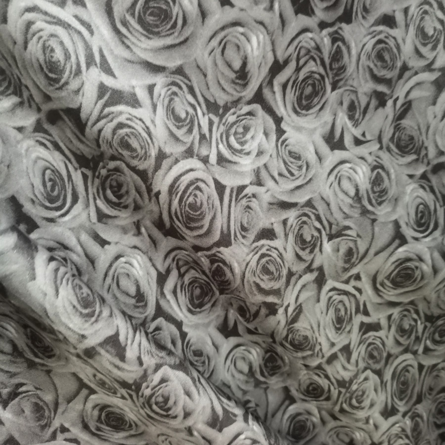 Handmade Floral Satin Fabric Soft Satin Material DIY Lining craft Tilda doll glossy Polyester Charmeuse Fabric