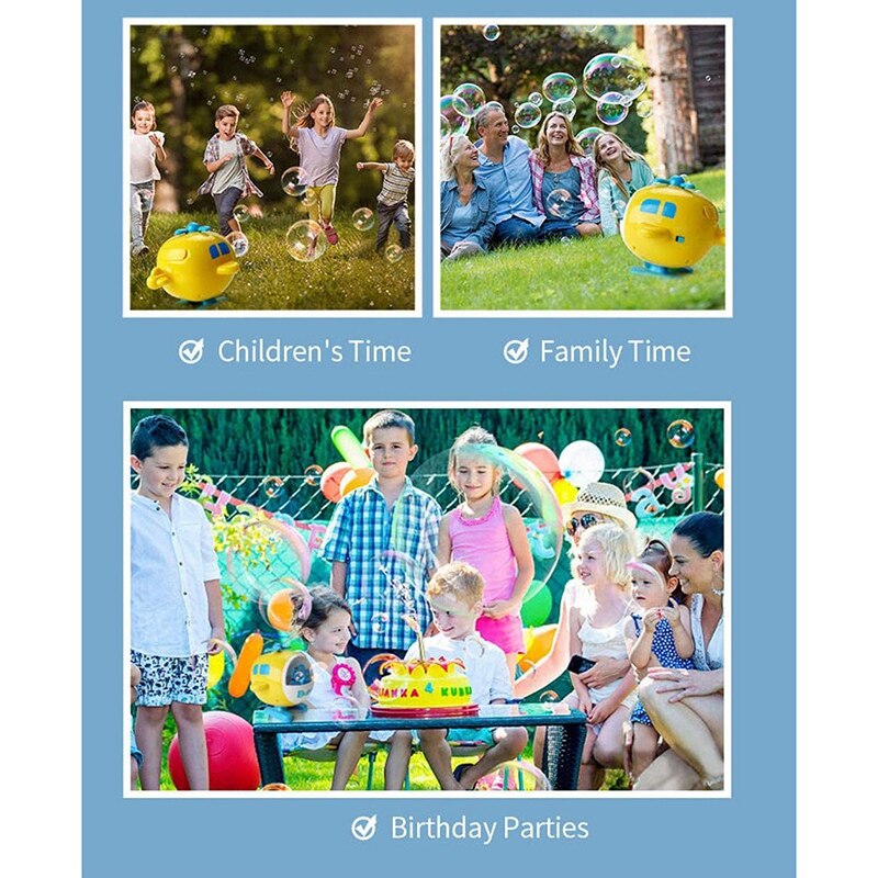 Een Klik Bubble Machine Helikopter Bubble Machine Kinderen Elektrische Bubble Machine Speelgoed