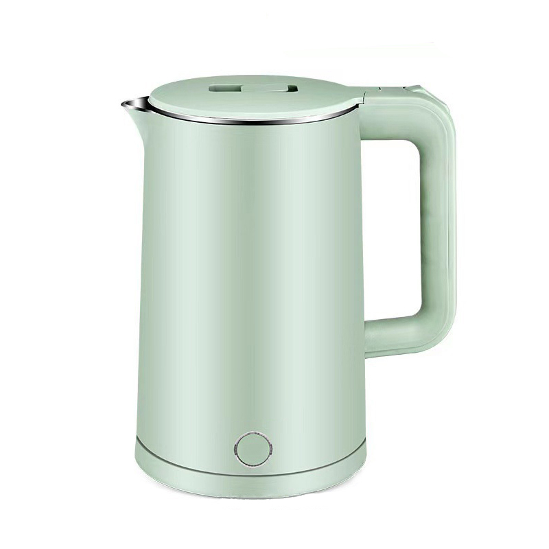 Smart Knop Automatische Power-Off Ketel Anti-Droge Verwarming Isolatie 2.3L Waterkoker Roestvrij Staal Water Huishouden Ketel: Licht Groen