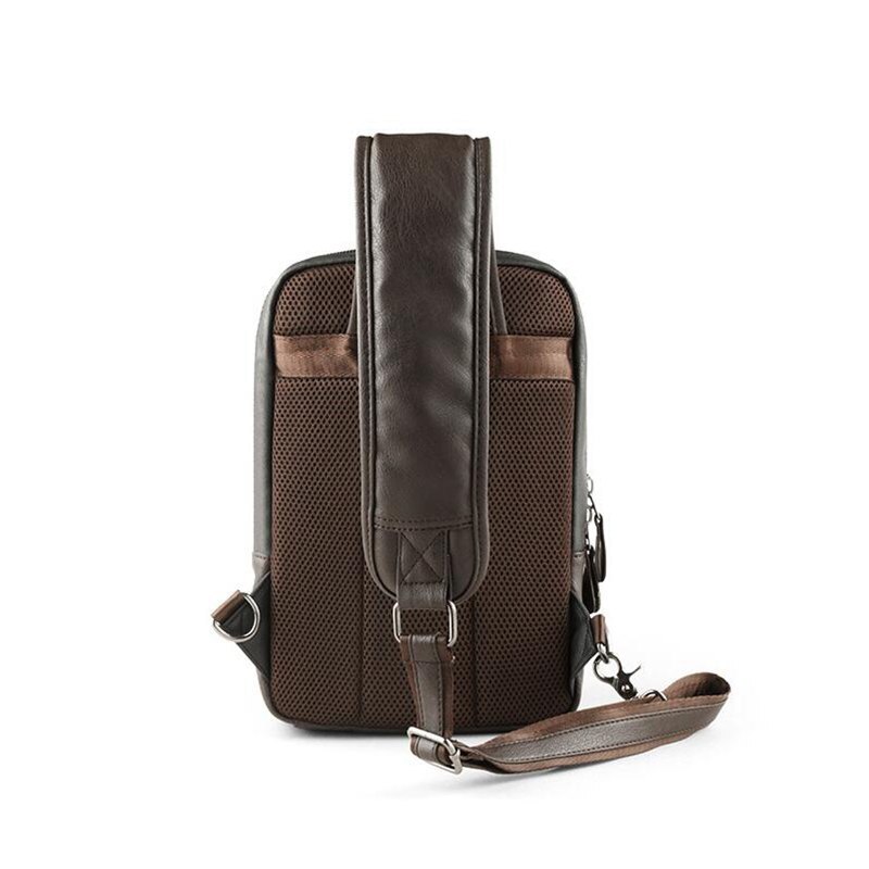hommes sac à bandoulière Vintage hommes sac à bandoulière hommes poitrine sacs décontracté PU cuir hommes Messenger sac L51