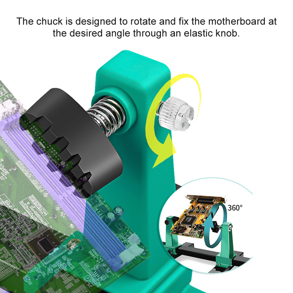 Circuit Board Welding Repairing Disassembly Fixture Adjustable MotherBoard Holder 360°MainBoard Circuit Board Maintenance Holder