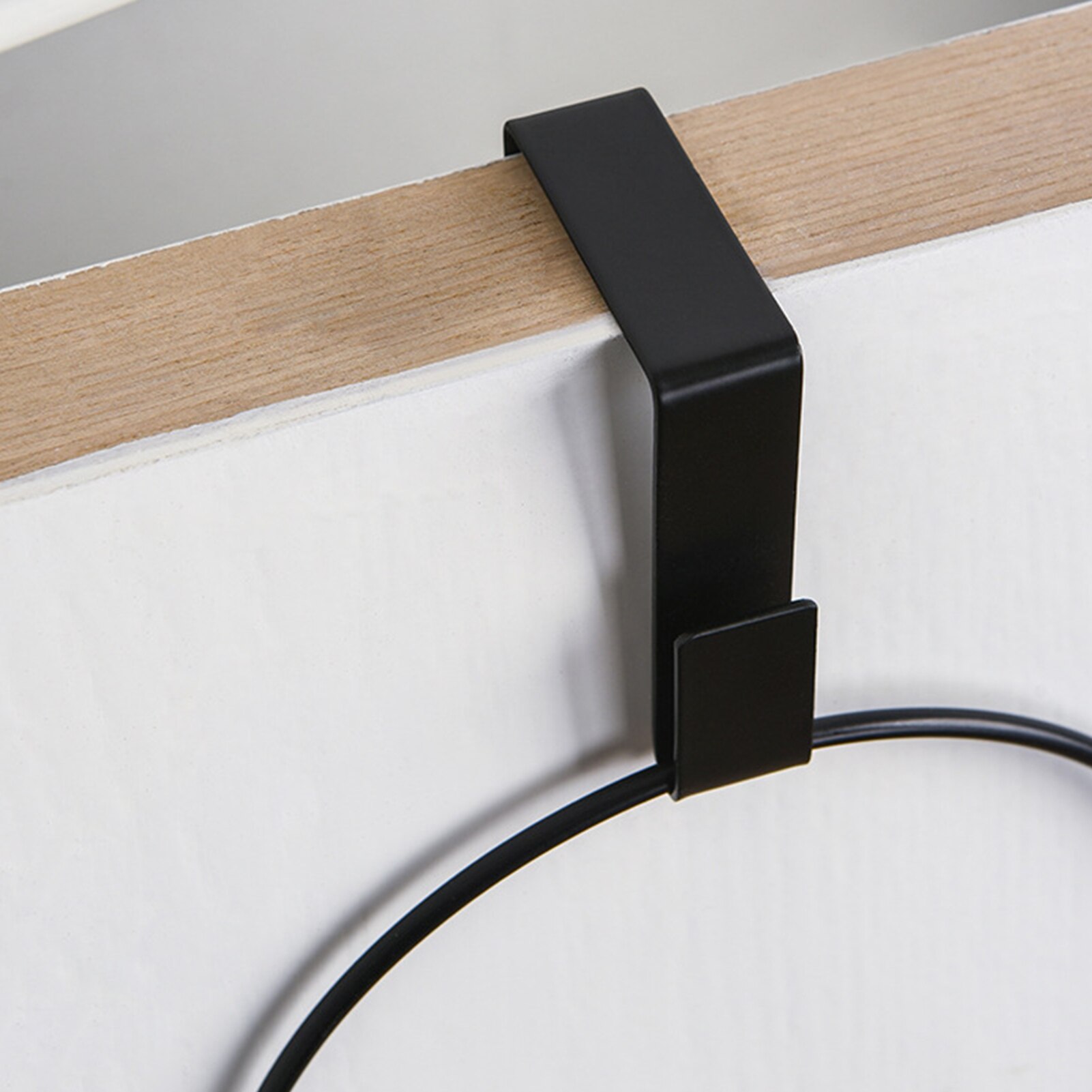 Estante de almacenamiento redondo para gorras de béisbol, soporte de exhibición de hierro para puerta o pared, para armario, ropa, bufanda, toalla, 5 unidades