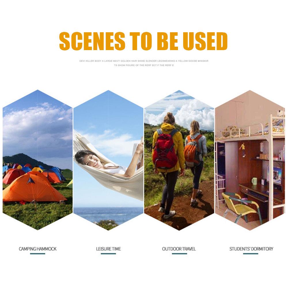 270x140cm Picnic Camp Tent Nylon Camping Hanging Hammock Outdoor Swing Camping Hiking Rest Bed Survival Supplies