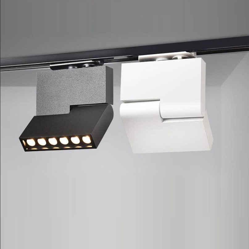 20W 12W 6W Dimbare LED Spot Light 2 Draden LED Track Verlichting AC85-265V LED Plafond Lamp voor thuis Kleding Schoenen Winkel Winkels 1PC