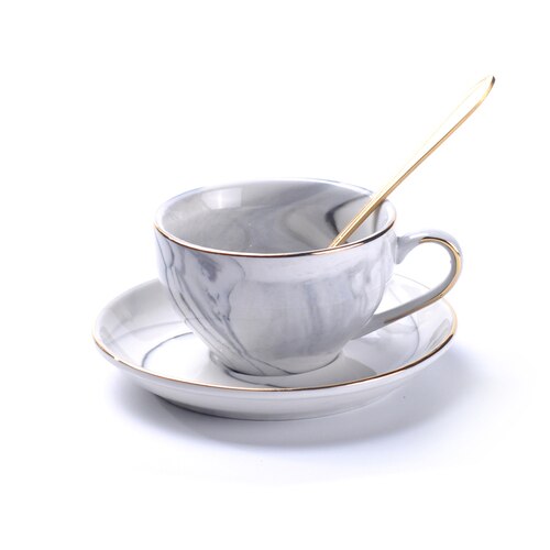 Blomsterte 6 koppar set , 2 koppar kaffekopp, enkel bubbelkokt frukt te tekanna 4 koppar set kaffekoppar set tekopp: B -1