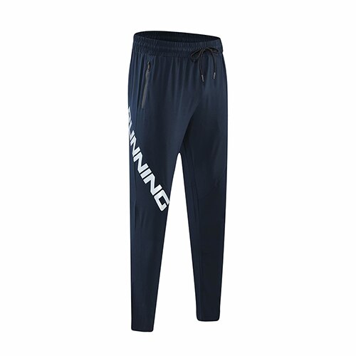 #39 -jogginghose, saugfähig für bedruckte buchstaben, lauf- und sportleggings, lockere passform, reißverschluss, trainingstasche, schnelltrocknend, #39 -sporthose: Marineblau / S