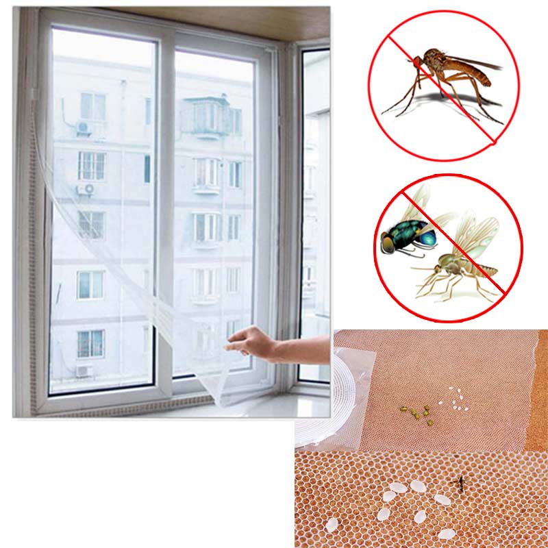 200Cm * 150Cm/130Cm * 150Cm Diy Flyscreen Gordijn Insect Fly Mosquito Insect Window Mesh screen