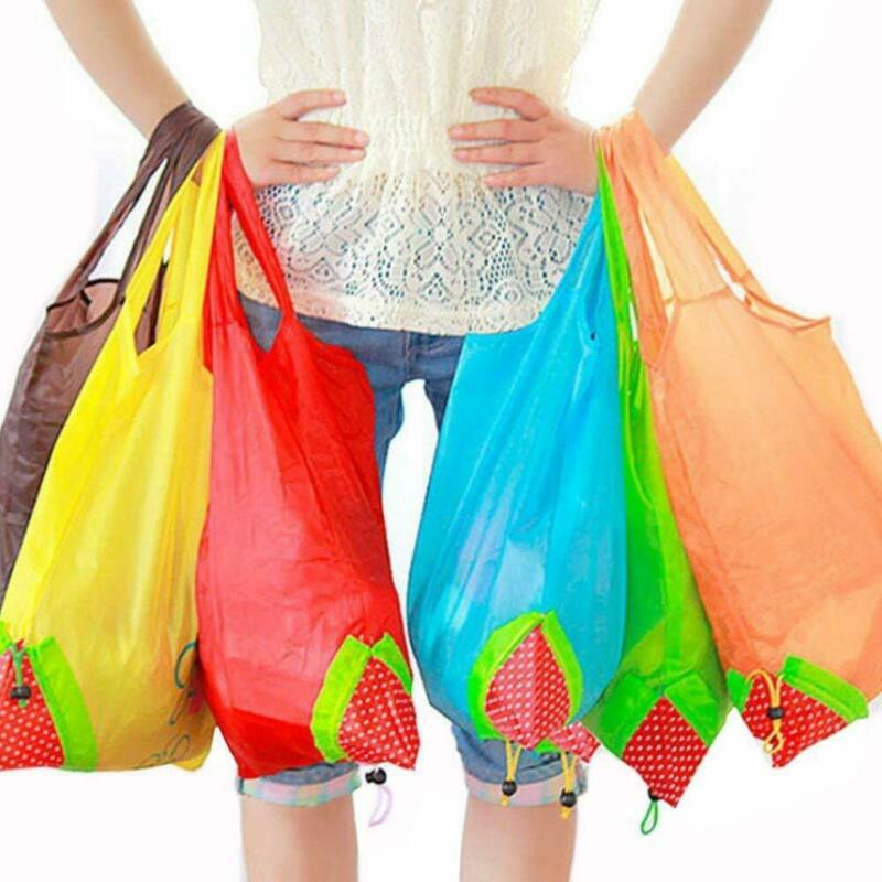 Mode Boodschappentassen Draagbare Eco Recycle Herbruikbare Supermarkt Boodschappentassen Handtas Tote Pouch Tassen Voor Vrouwen