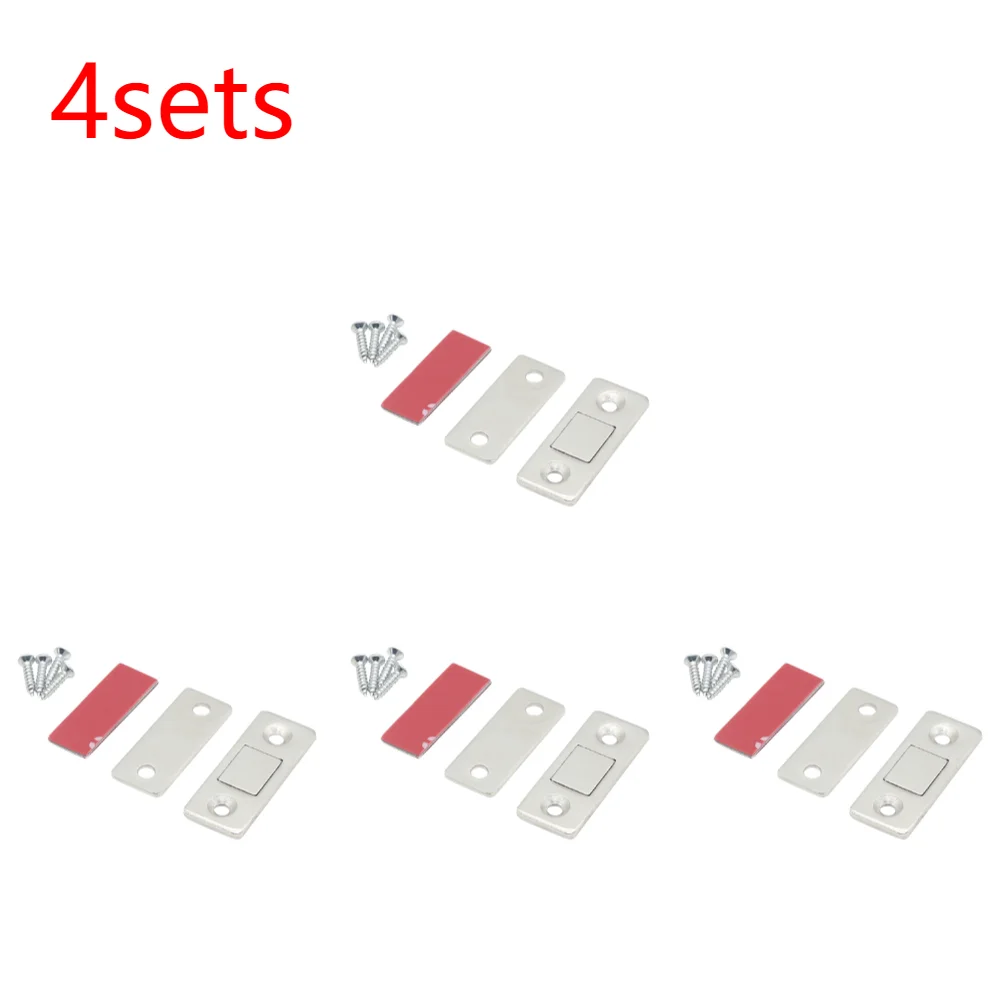 20-1 set magnetisk dörrspärr ultratunn skåpdörr magnetisk spärr självhäftande lådspärr dörrstängare lådmagnetspärr: Brons