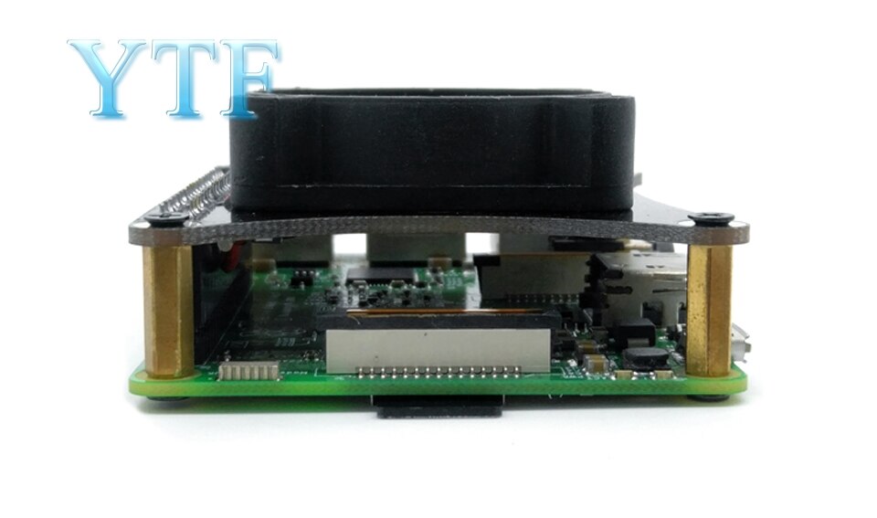 Raspberry Pi 2 3 4 b +, ventilateur silencieux, dissipateur de chaleur, vitesse du vent, PWM, contrôlable