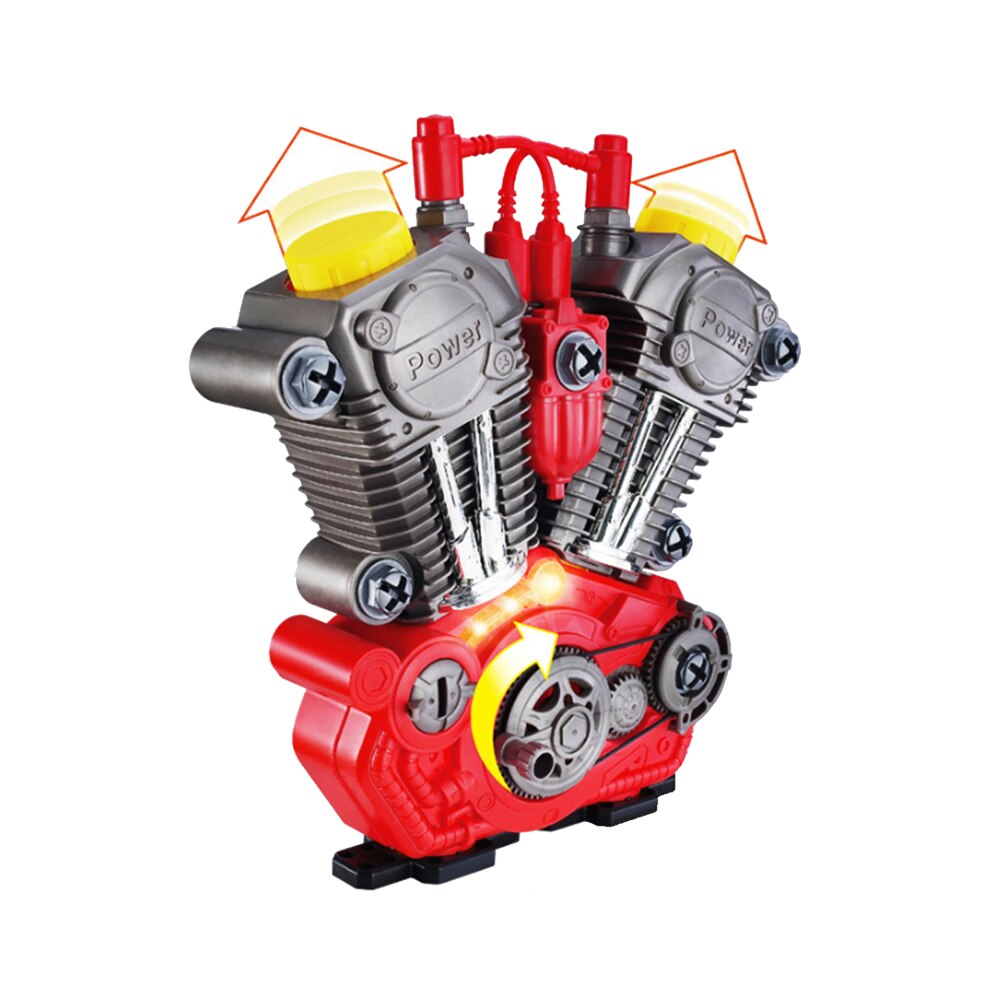 Enfants Simulation jouets moto moteur révision jeu ensemble avec lumière son bricolage assemblage mécanicien Kit enfants jouet éducatif