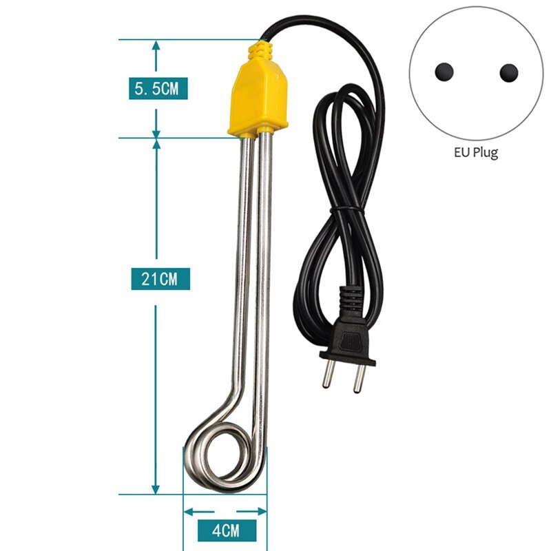 Mini chauffe-eau électrique 1000W, par Immersion, pour cuisine, salle de bain, piscine, eau chaude