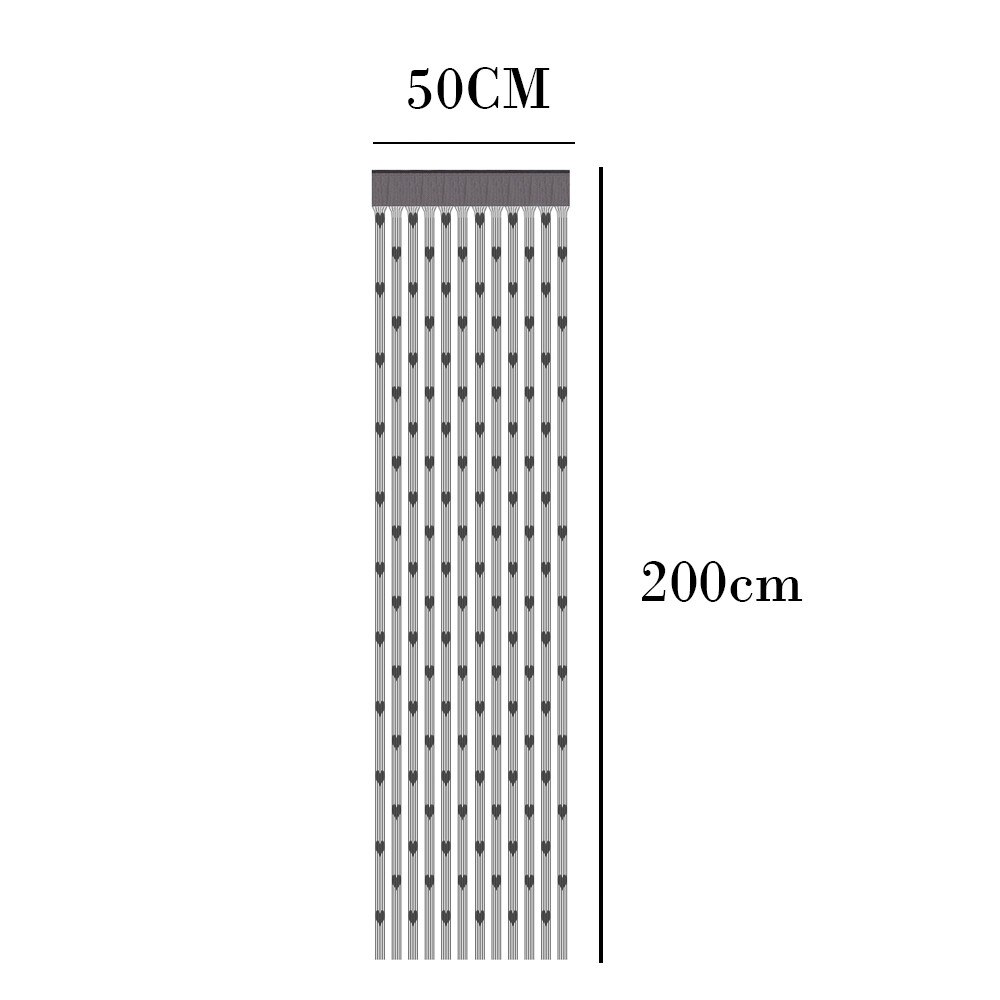 Door Window Hanging heart shape Line Curtain Partition Wall Vestibule string curtains for Living room Wedding decoration