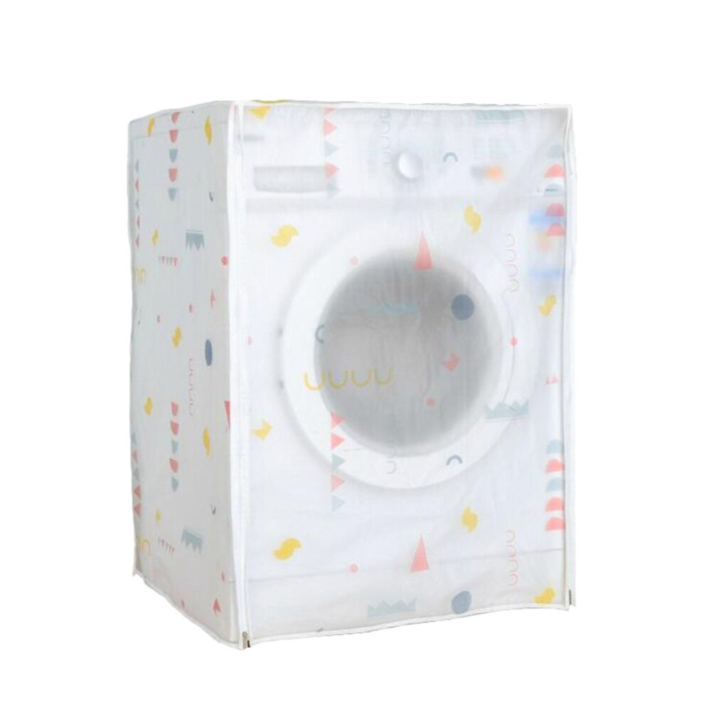 Automatic Washing Machine Cover Premium PEVA Washing Machine Case Waterproof Anti-dust Washing Machine Protector for Home (60x55: Geometric patterns