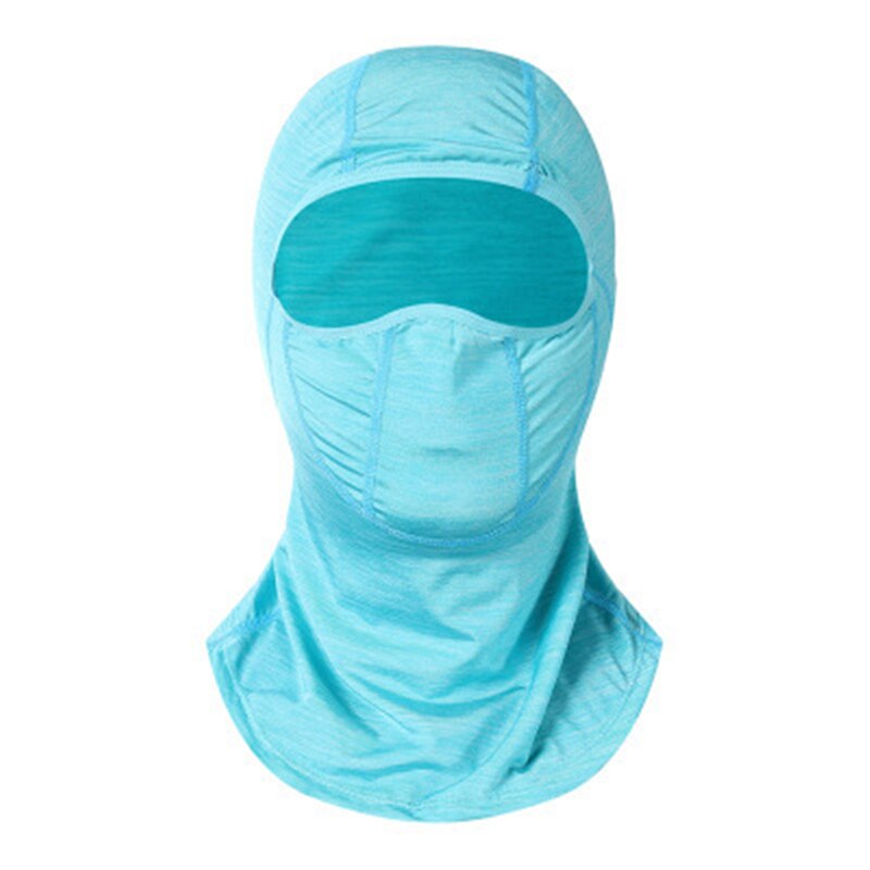 1pc Solid Breathable Summer Cool Balaclava Face Mouth Mask Man Women Unisex Outdoor Cycling Mask Black Mask Mouth Head Cover