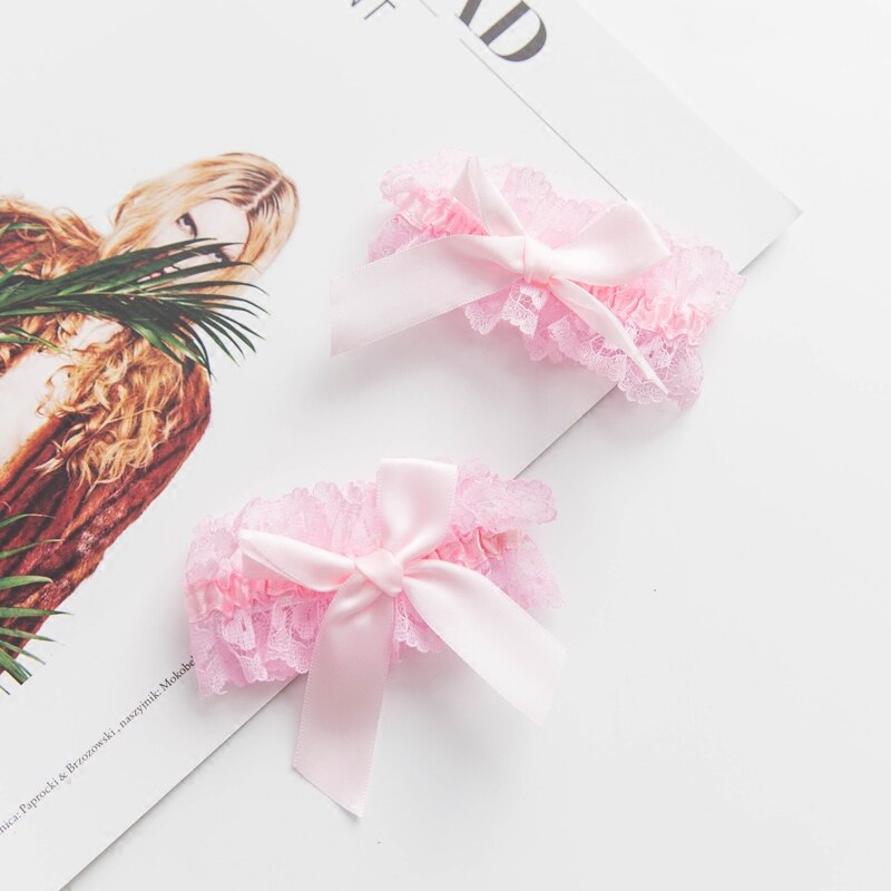 Pulsera de encaje con lazo para chica, brazalete de chica lolita, edición japonesa han