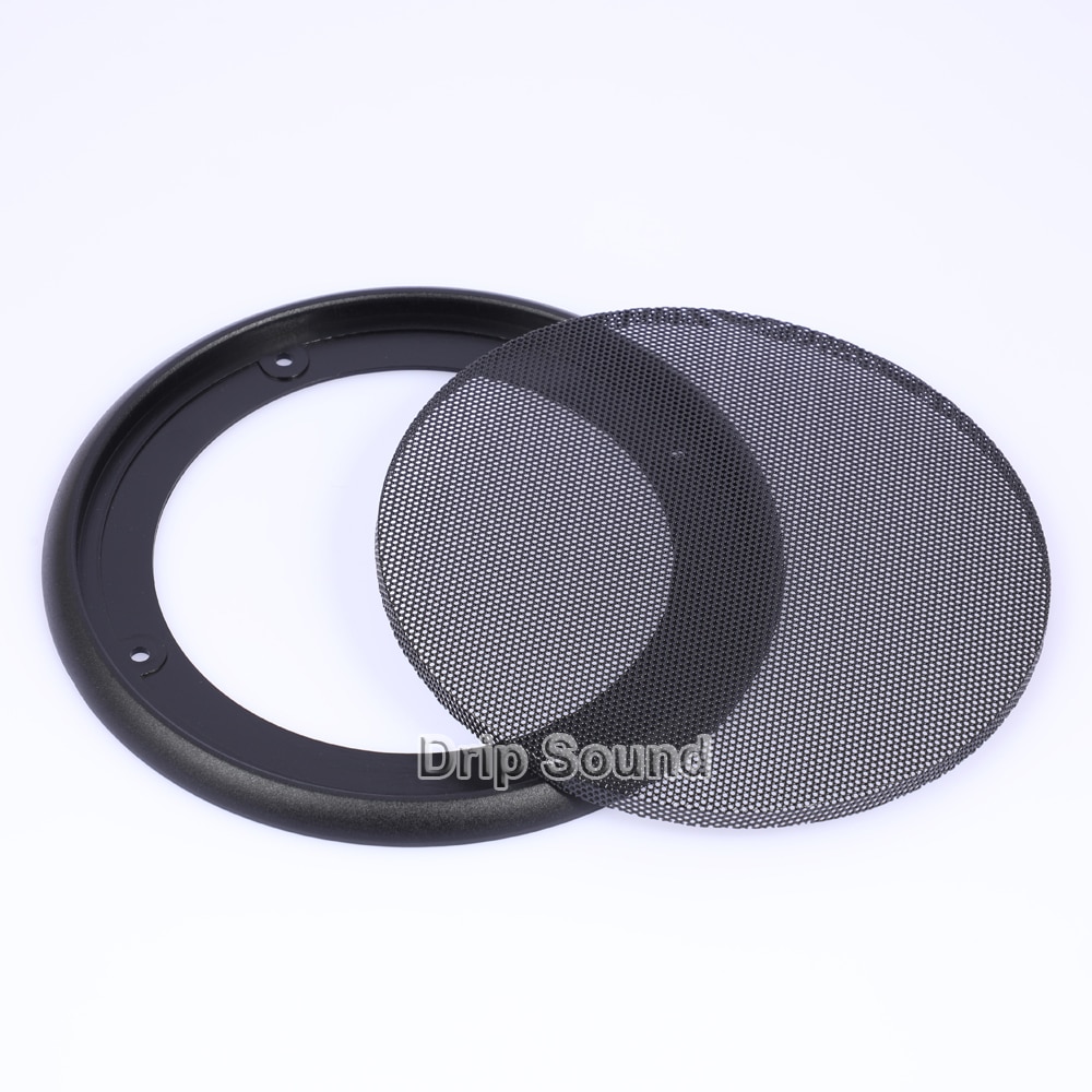 For 4"/5"/6.5"/8"/10" inch Car Audio Speaker Conversion Net Cover Decorative Circle Metal Mesh Grille Protection #Black