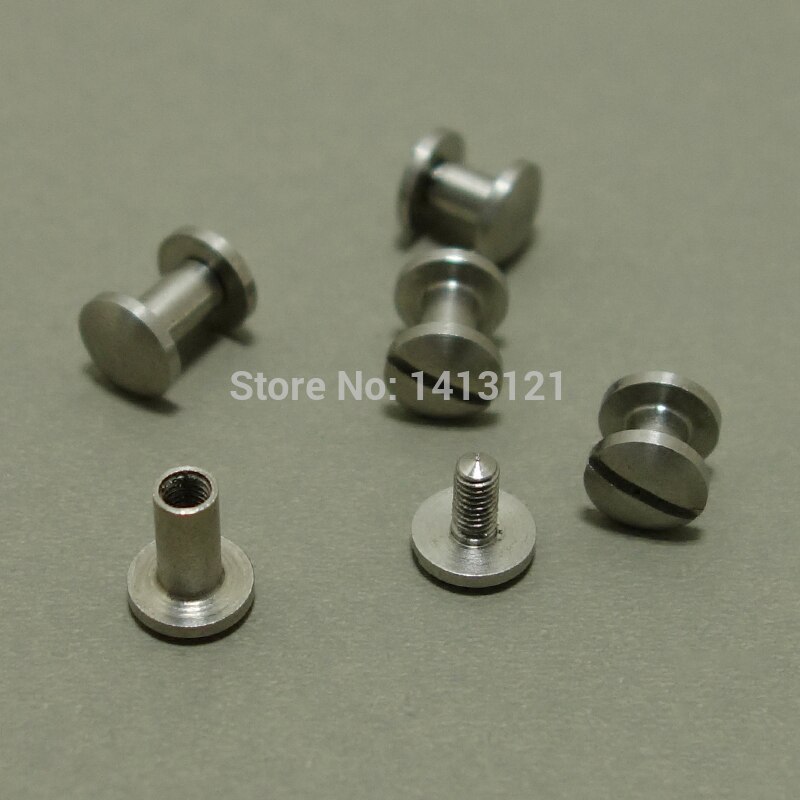 Diameter 8mm bågar stil plånbok väska chicago skruvbälte nit diy handgjorda läder plagg nyckelfodral hårdvara hjul spik väska del