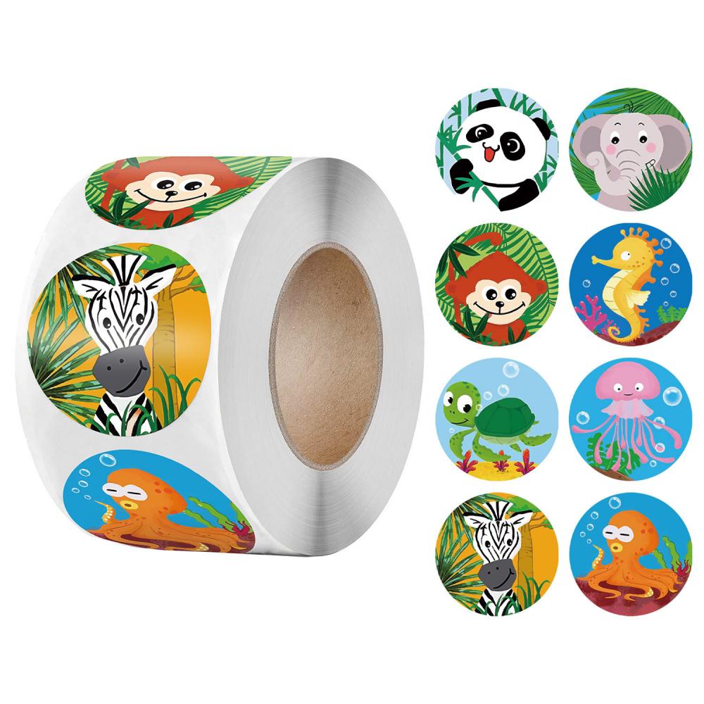 Animals Reward Stickers for Kids Encourage Seals Labels Scrapbooks Sticker for School Teacher Supplies Cute Stickers 100-500pcs: CJ19-500pcs